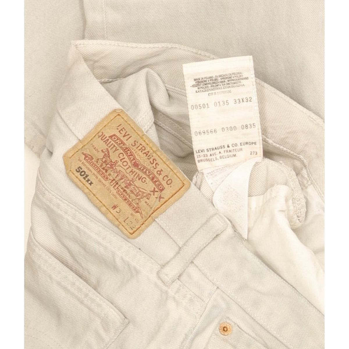 Levi's 501 Men Grey Straight Regular Jeans W33 L30