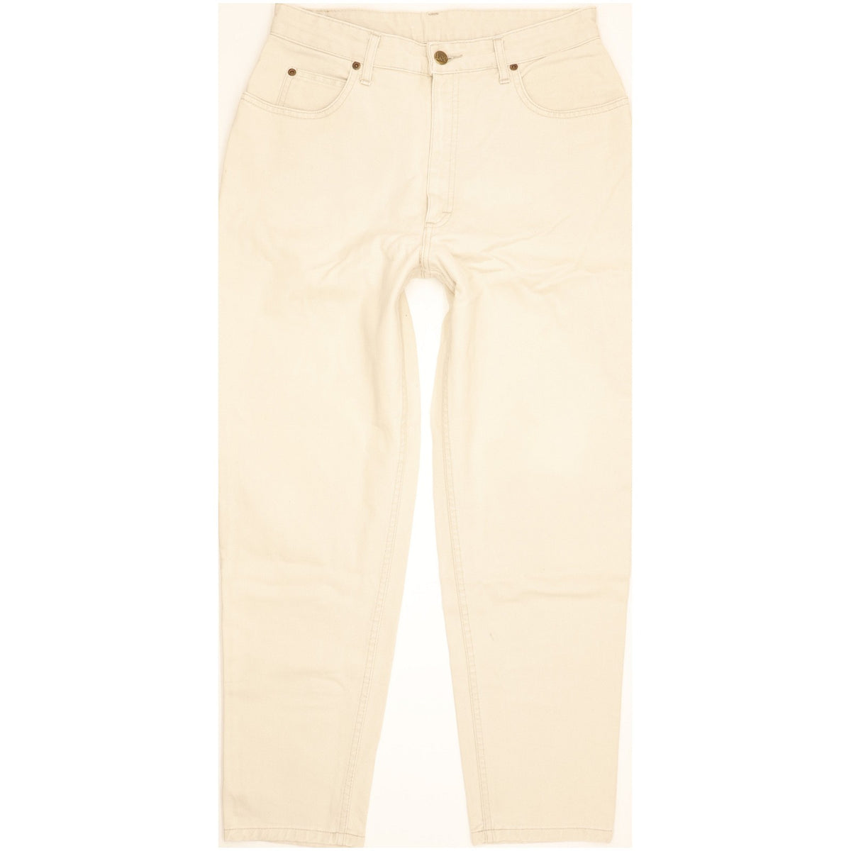 Lee Virginia Beige Tapered Relaxed Jeans High Waisted W31 L29