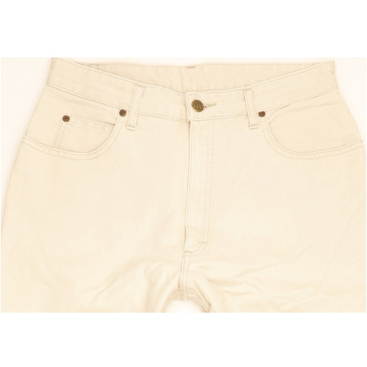Lee Virginia Beige Tapered Relaxed Jeans High Waisted W31 L29
