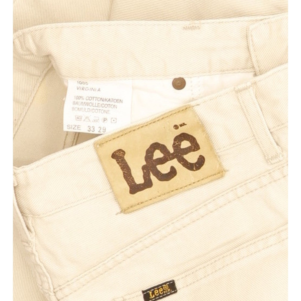 Lee Virginia Beige Tapered Relaxed Jeans High Waisted W31 L29