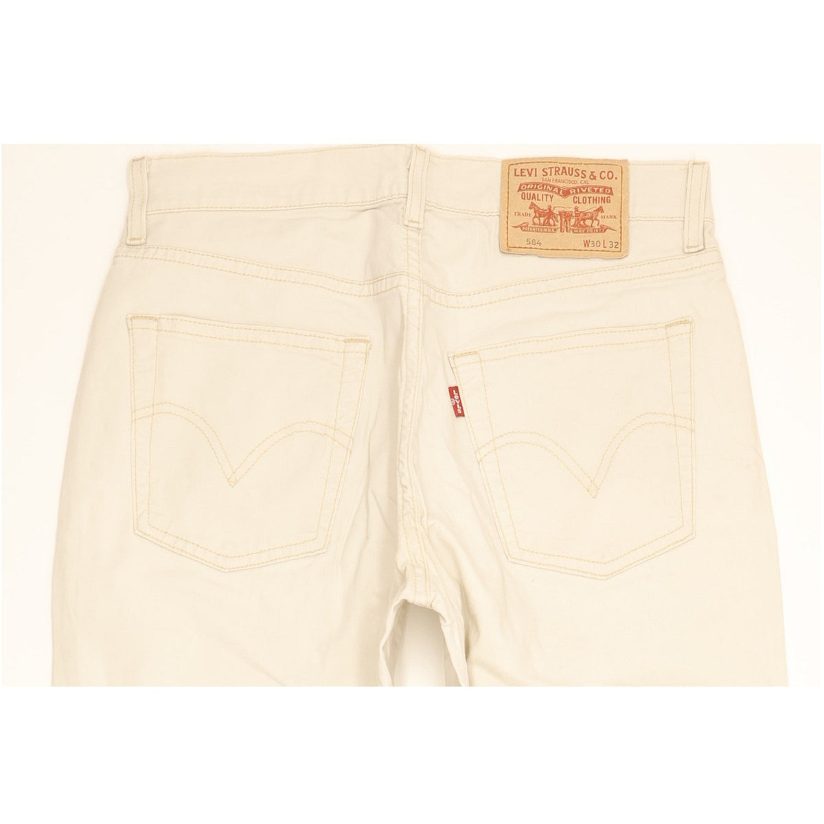 Levi's 584 Women Beige Bootcut Regular Stretch Jeans W30 L31