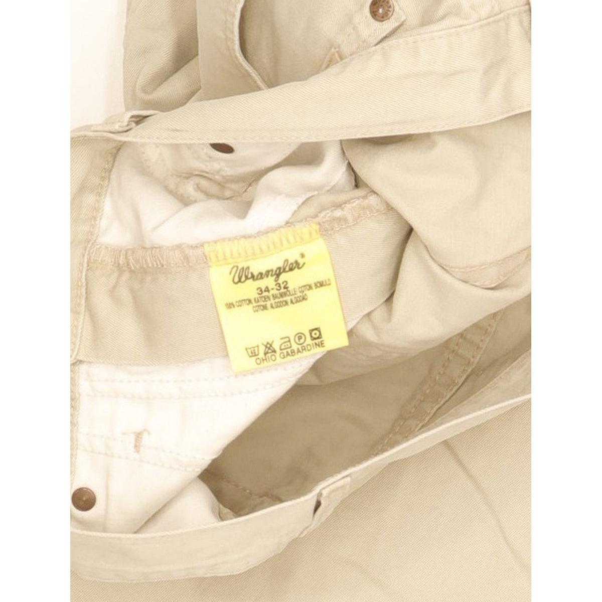 Wrangler Ohio Men Beige Straight Regular Jeans W34 L31