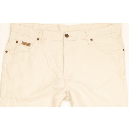 Wrangler Texas Men Beige Straight Regular Jeans W36 L31