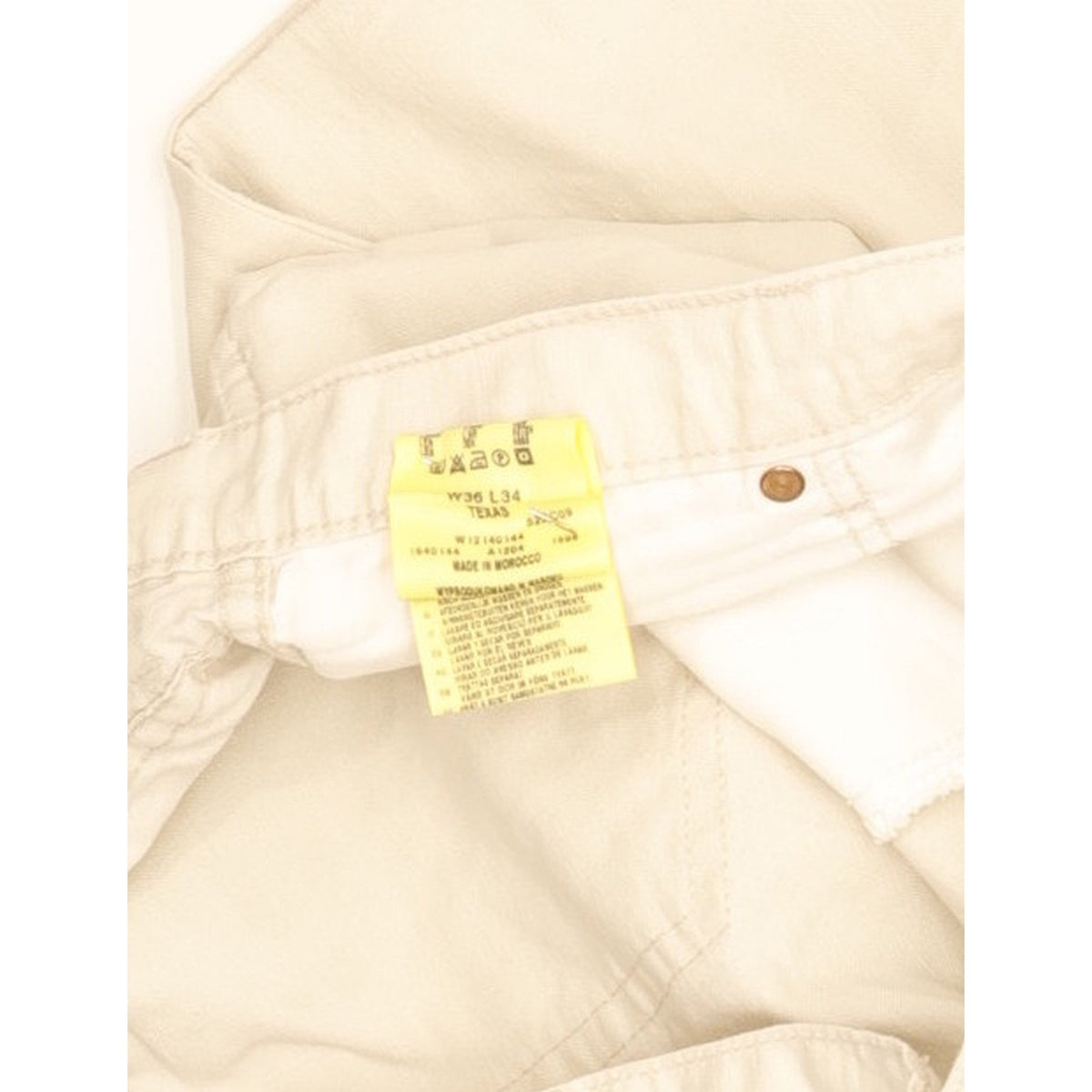 Wrangler Texas Men Beige Straight Regular Jeans W36 L31