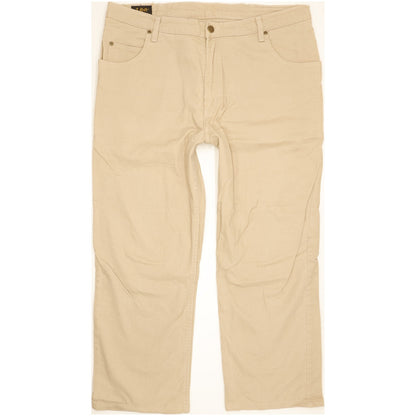 Lee Brooklyn Men Beige Straight Regular Stretch Jeans W42 L26