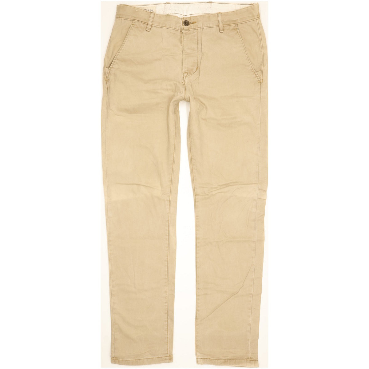 Levi's Men Beige Straight Slim Chino Jeans W30 L31