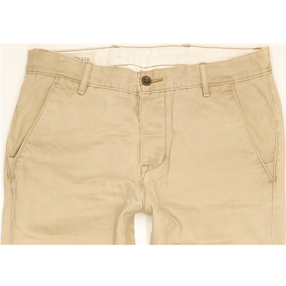 Levi's Men Beige Straight Slim Chino Jeans W30 L31