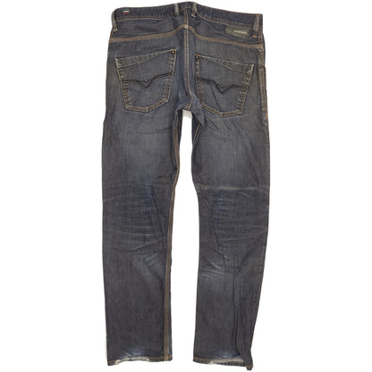 Diesel Krooley Men Blue Straight Regular Jeans W33 L32