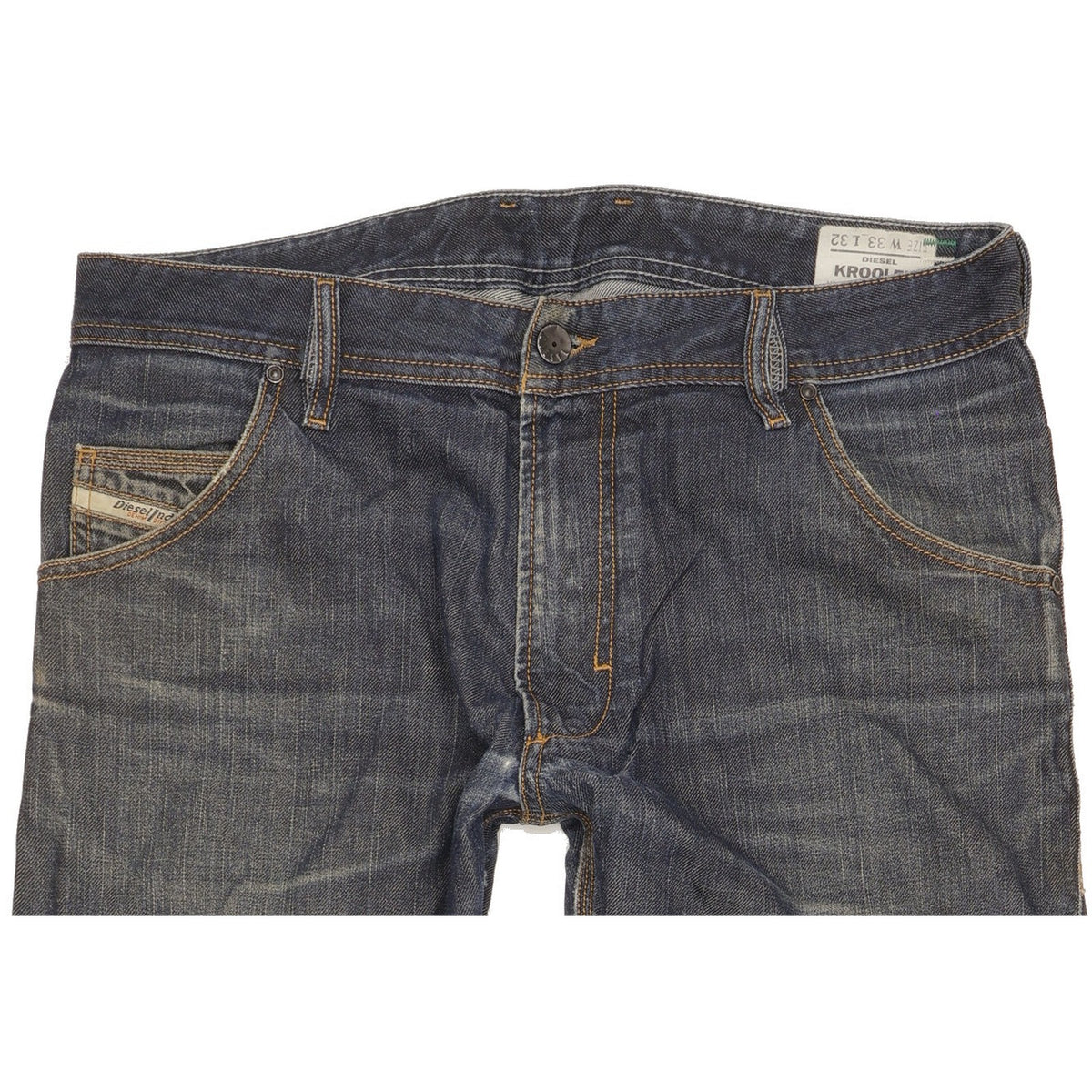 Diesel Krooley Men Blue Straight Regular Jeans W33 L32
