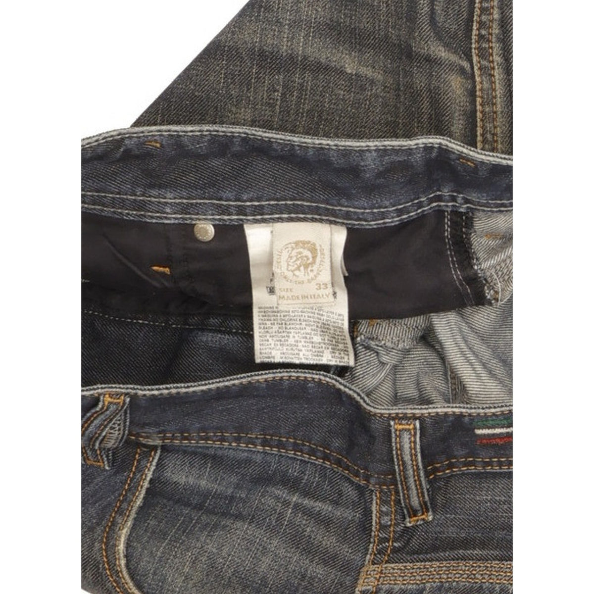 Diesel Krooley Men Blue Straight Regular Jeans W33 L32