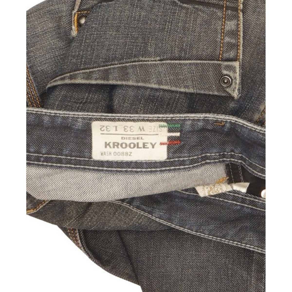 Diesel Krooley Men Blue Straight Regular Jeans W33 L32
