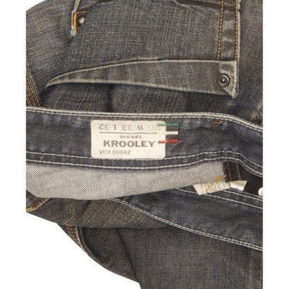 Diesel Krooley Men Blue Straight Regular Jeans W33 L32
