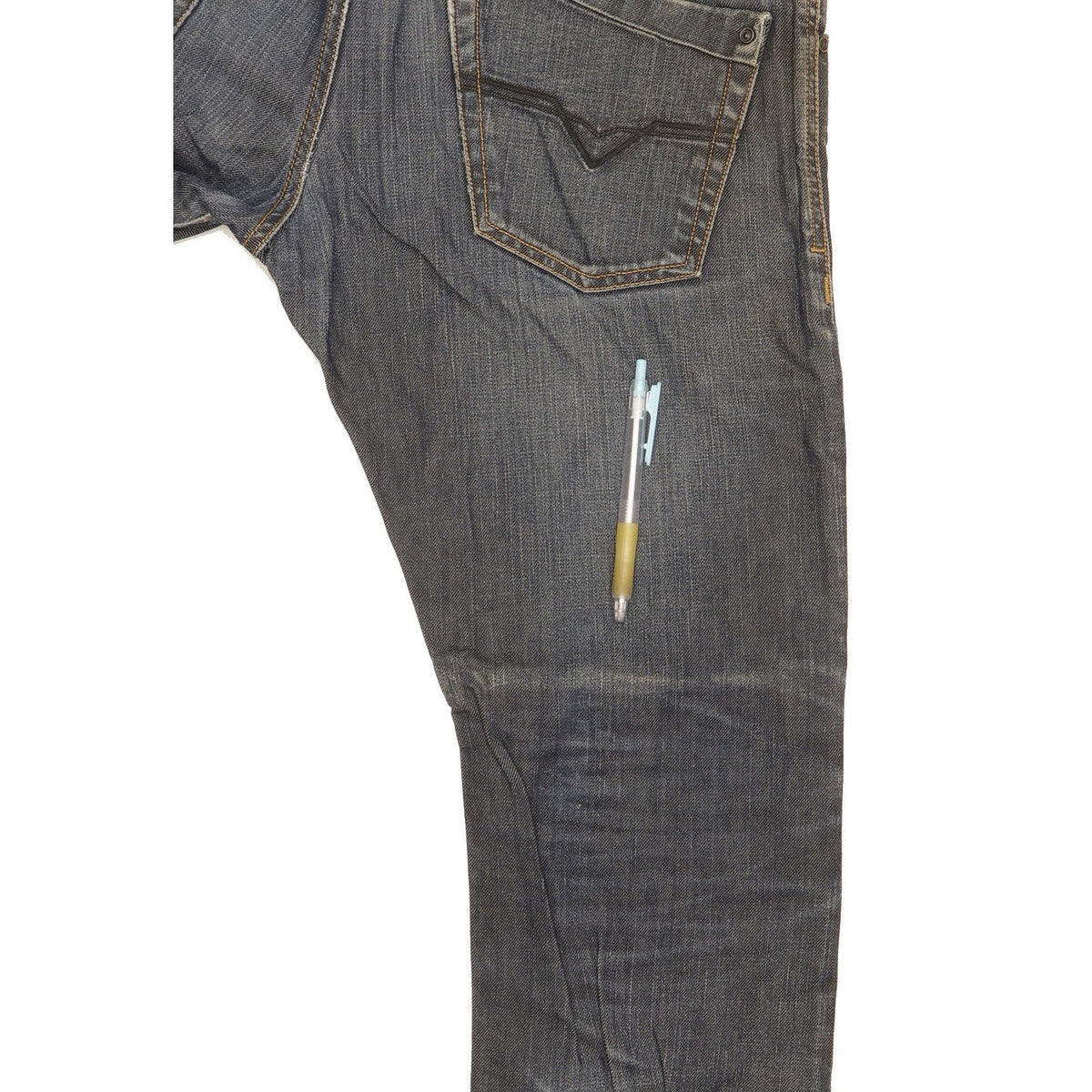 Diesel Krooley Men Blue Straight Regular Jeans W33 L32