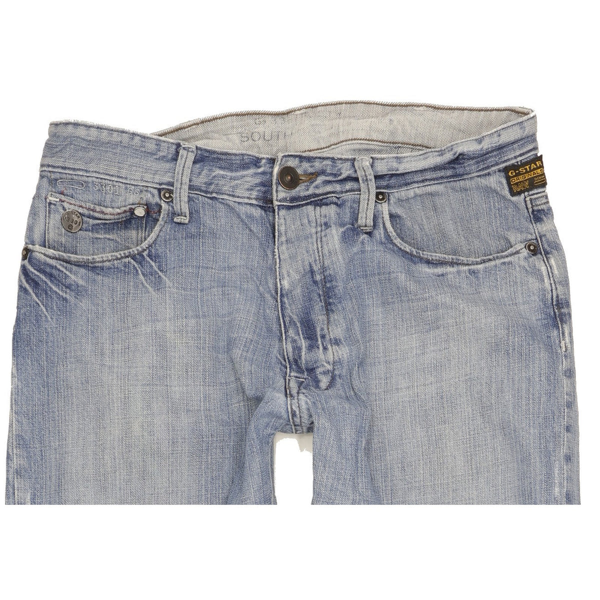 G-Star Frontier Men Blue Straight Regular Jeans W32 L32