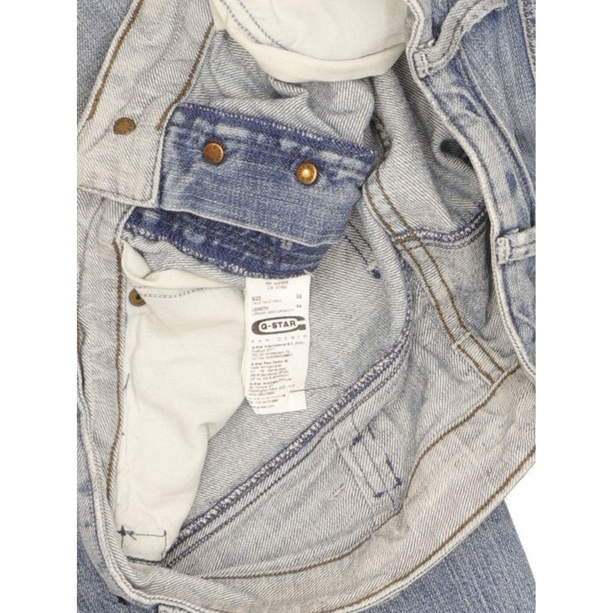 G-Star Frontier Men Blue Straight Regular Jeans W32 L32