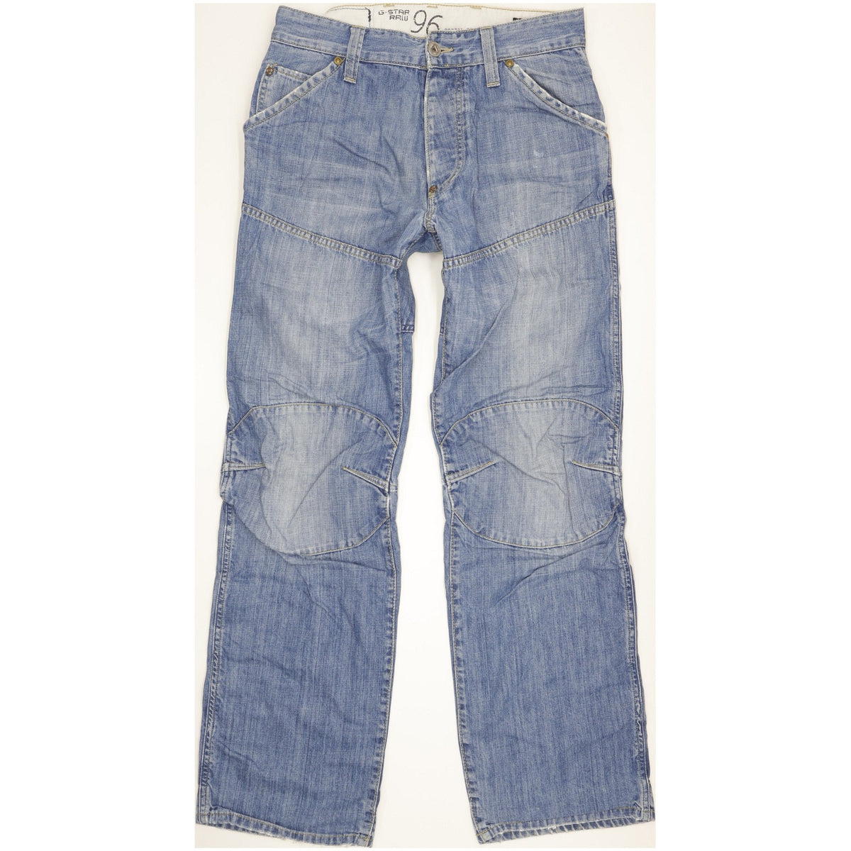 G-Star Men Blue Straight Regular Jeans W32 L33