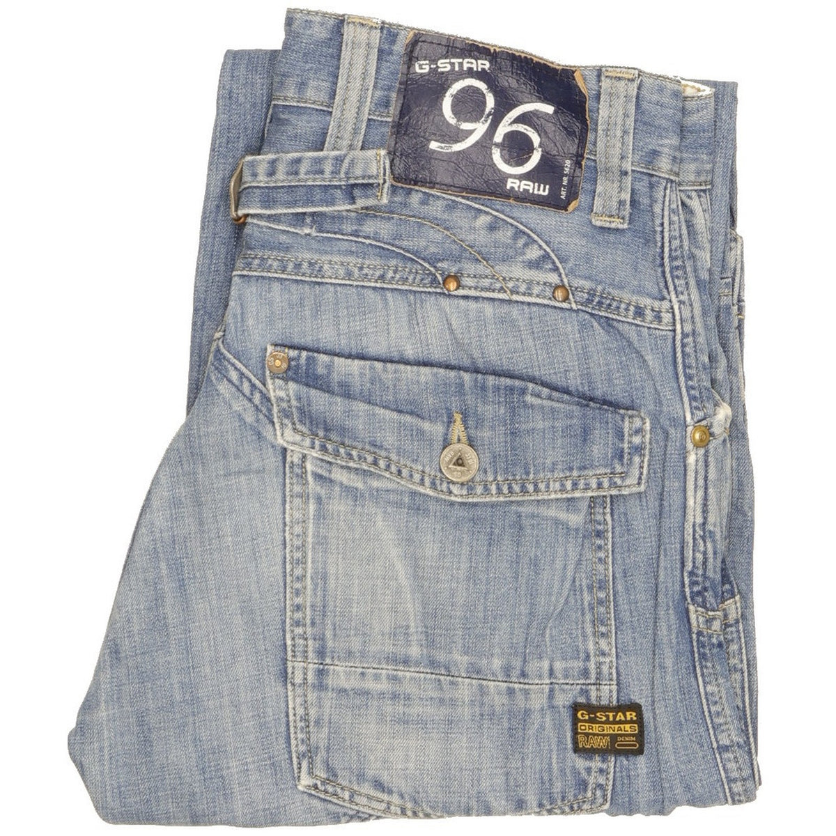 G-Star Men Blue Straight Regular Jeans W32 L33