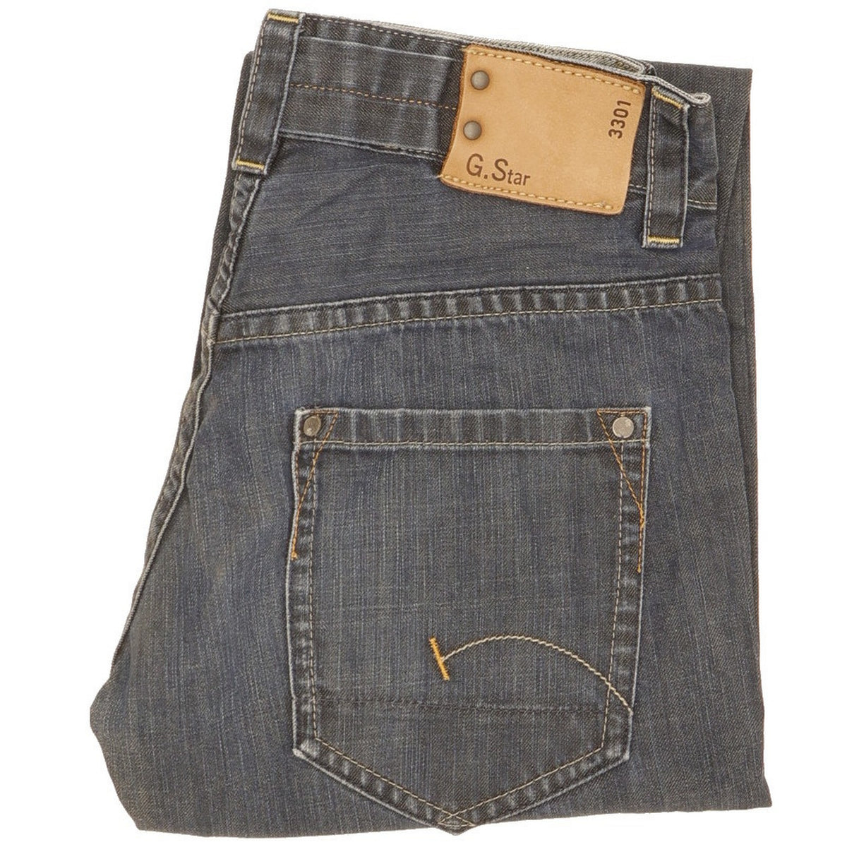 G-Star Men Blue Straight Regular Jeans W28 L30