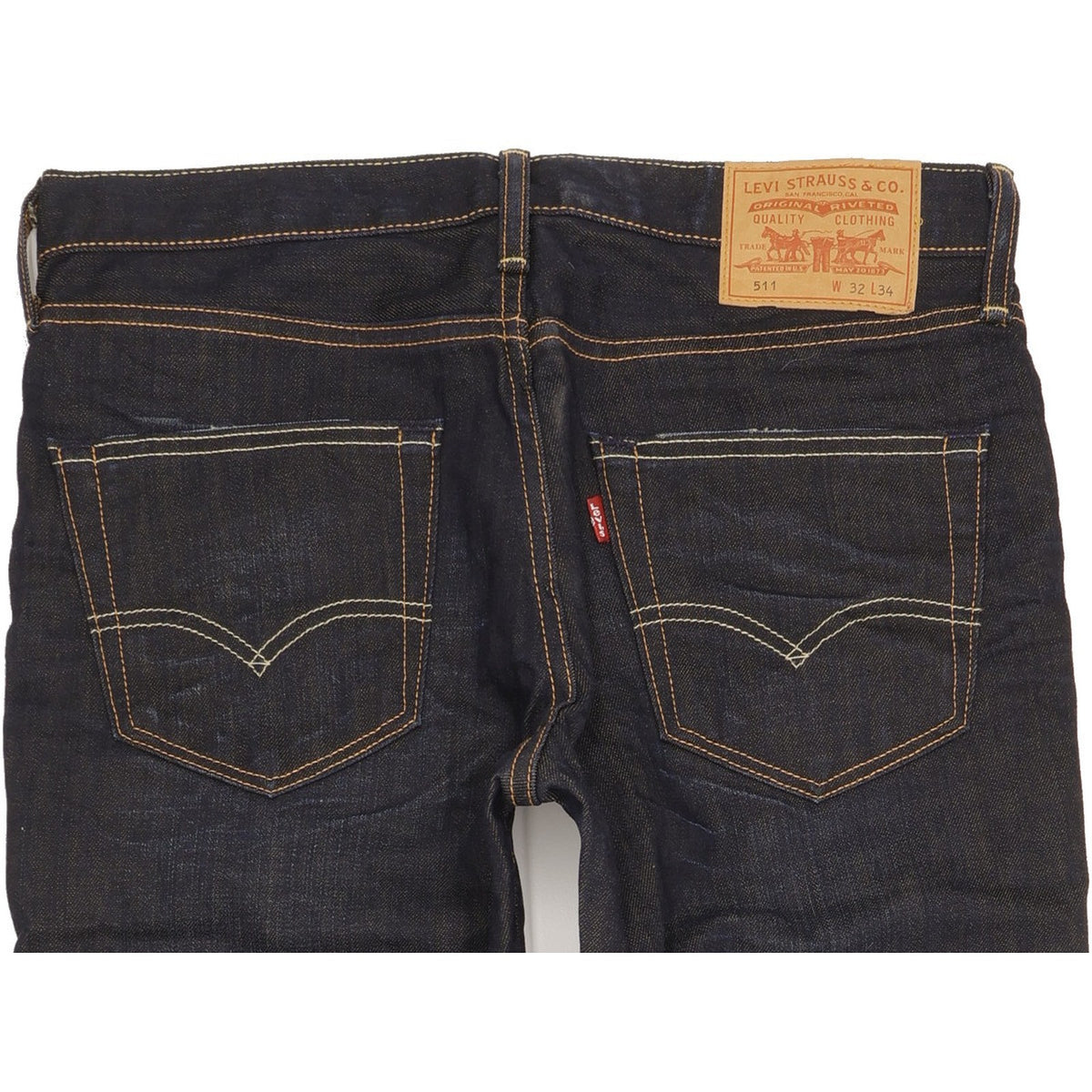Levi's 511 Men Navy Straight Regular Jeans W32 L34