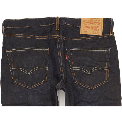 Levi's 511 Men Navy Straight Regular Jeans W32 L34
