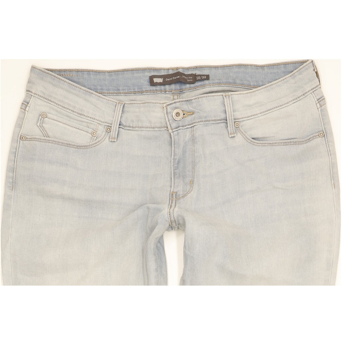Levi's Demi Curve Women Blue Skinny Slim Stretch Jeans W32 L30