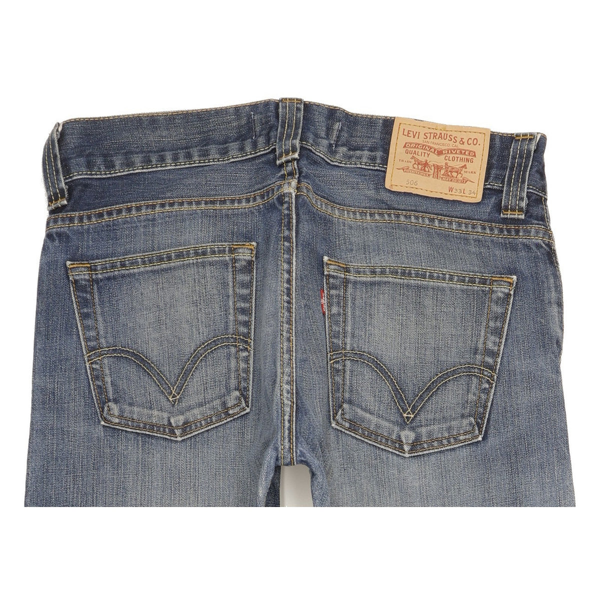 Levi's 506 Men Blue Straight Regular Jeans W33 L33