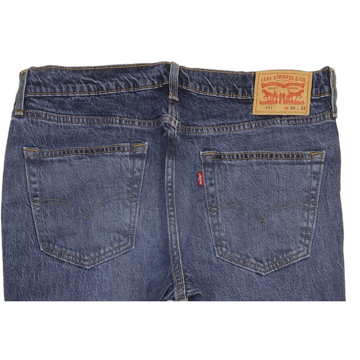 Levi's 541 Men Blue Straight Regular Stretch Jeans W34 L31