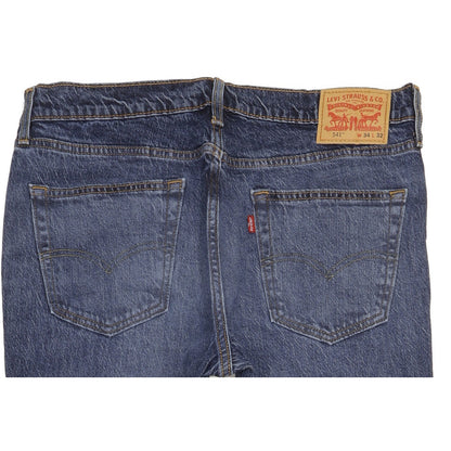 Levi's 541 Men Blue Straight Regular Stretch Jeans W34 L31