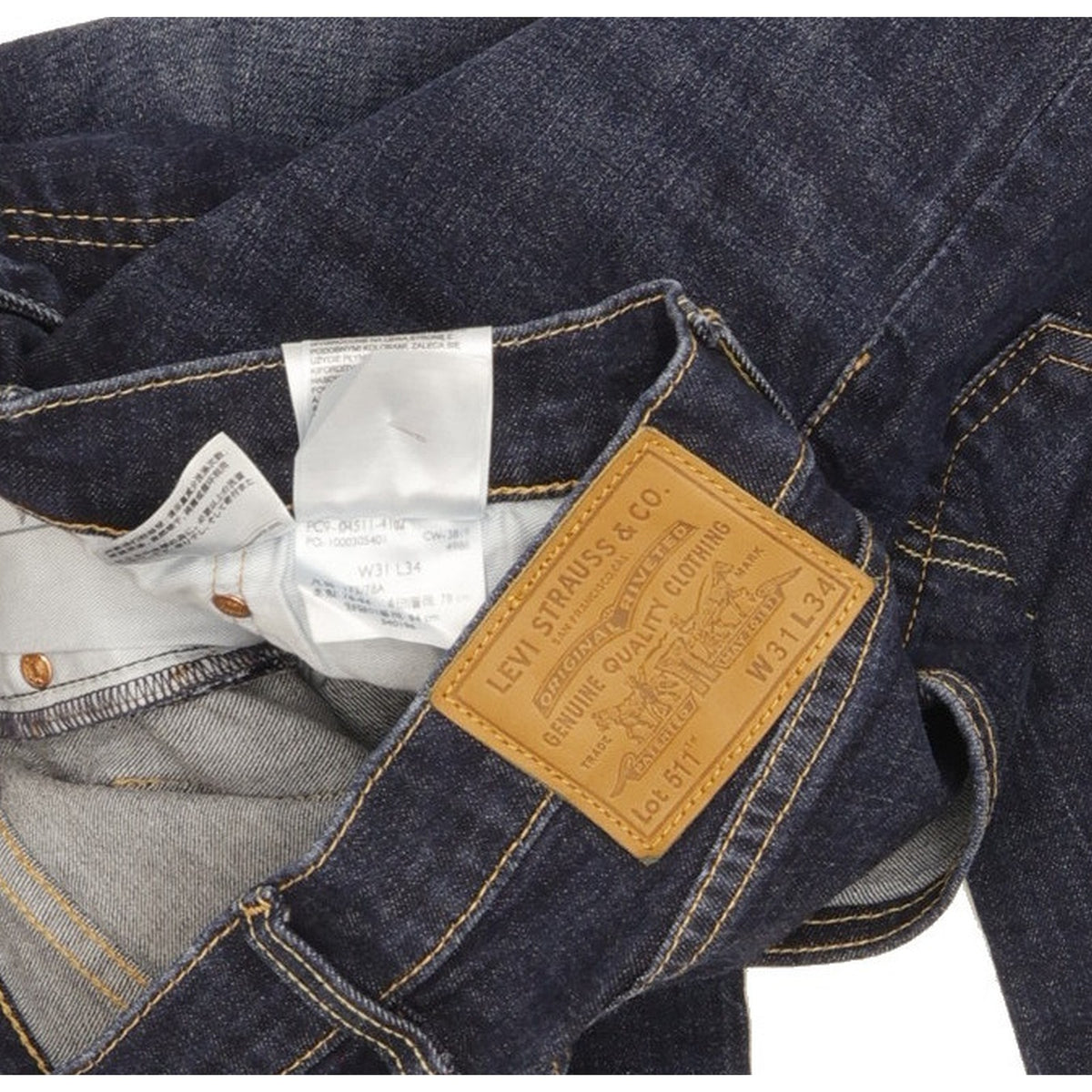 Levi's 511 Men Blue Straight Slim Stretch Jeans W31 L33