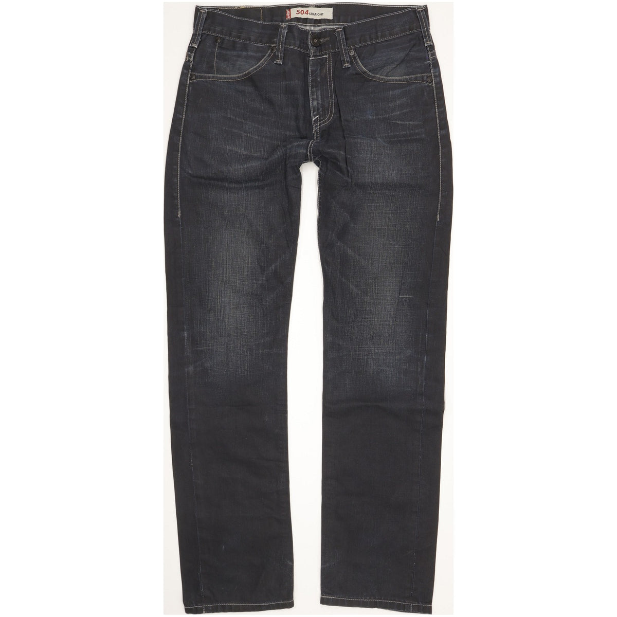 Levi's 504 Men Navy Straight Regular Jeans W30 L30
