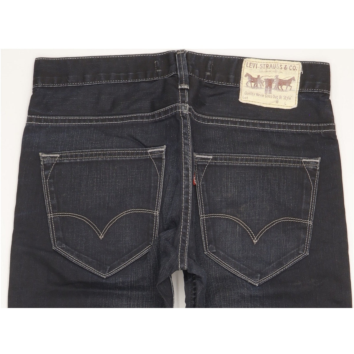 Levi's 504 Men Navy Straight Regular Jeans W30 L30