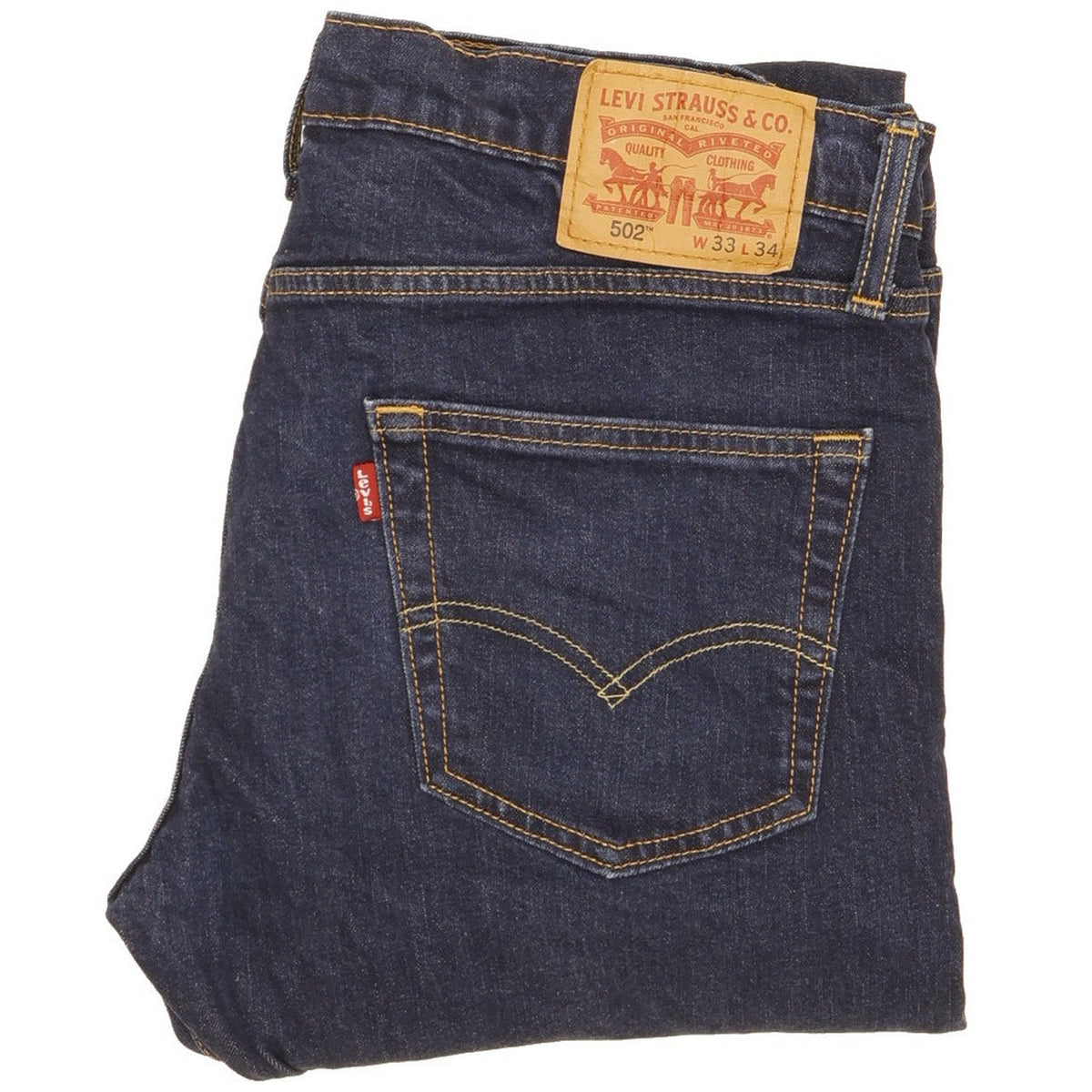 Levi's 502 Men Blue Tapered Regular Jeans W33 L31