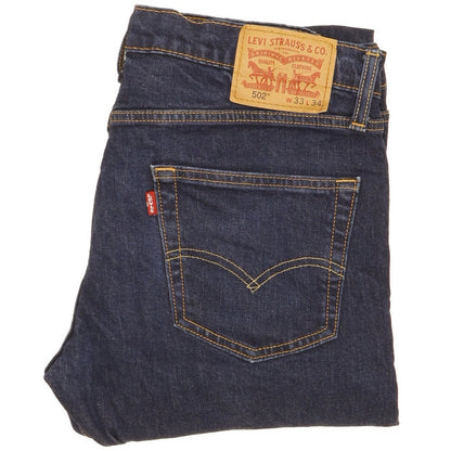 Levi's 502 Men Blue Tapered Regular Jeans W33 L31