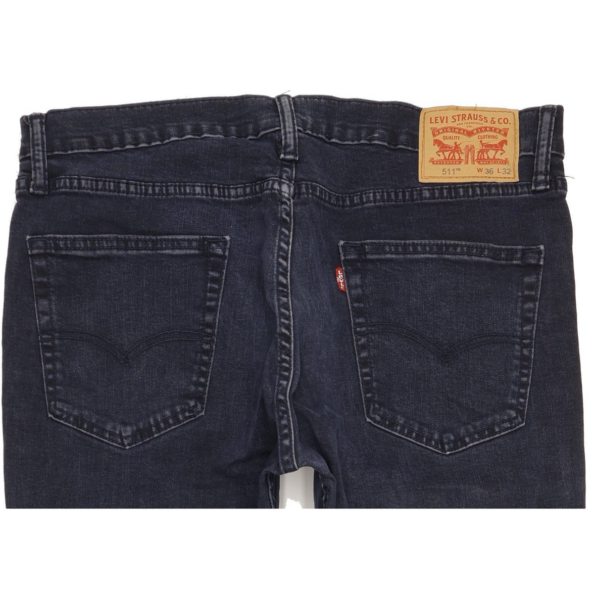 Levi's 511 Men Navy Straight Slim Stretch Jeans W36 L31