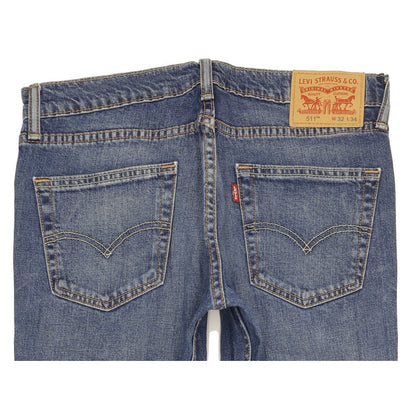 Levi's 511 Men Blue Straight Slim Stretch Jeans W32 L33