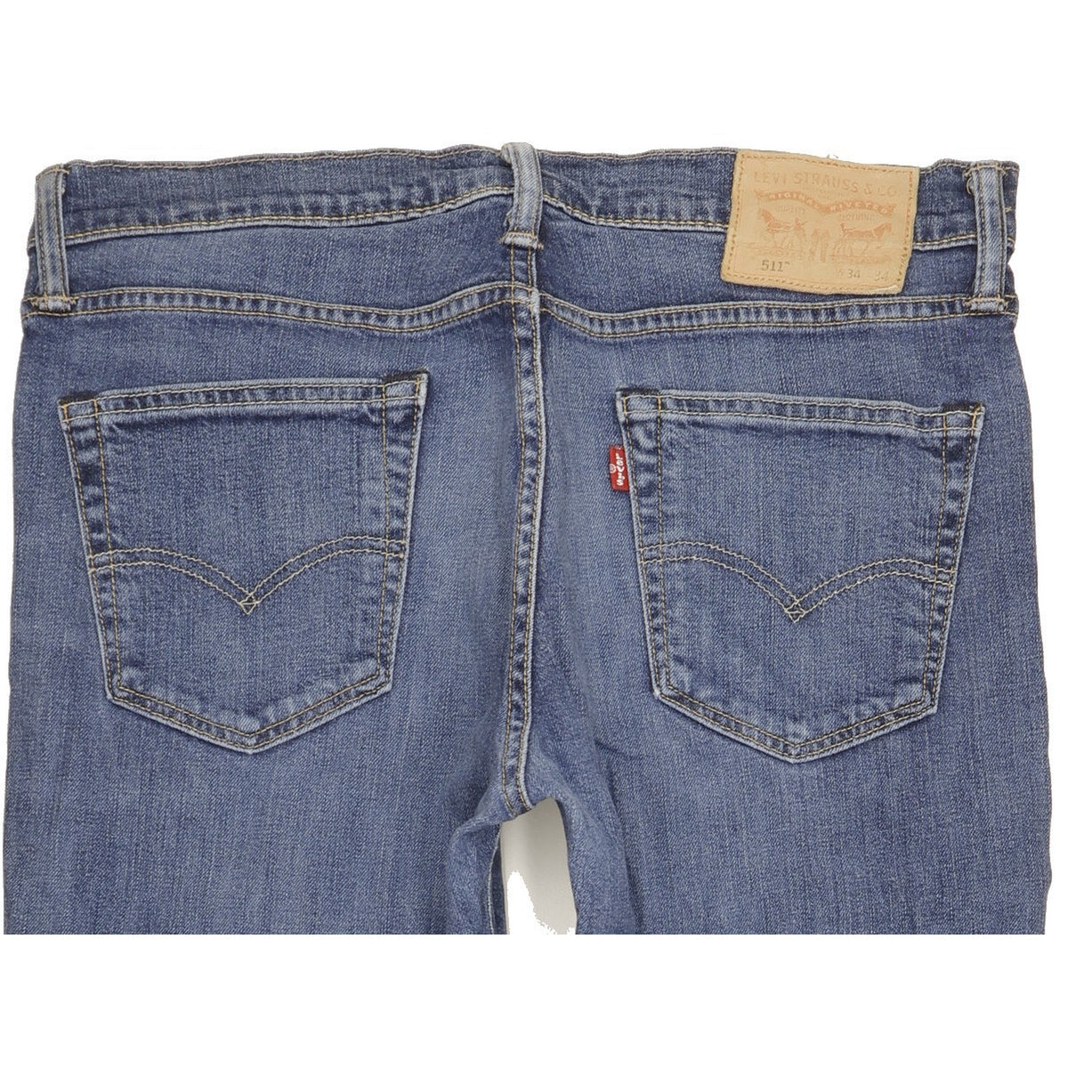 Levi's 511 Men Blue Straight Slim Stretch Jeans W34 L32