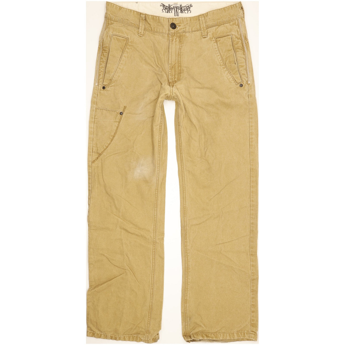 Levi's Men Beige Straight Regular Jeans W33 L32