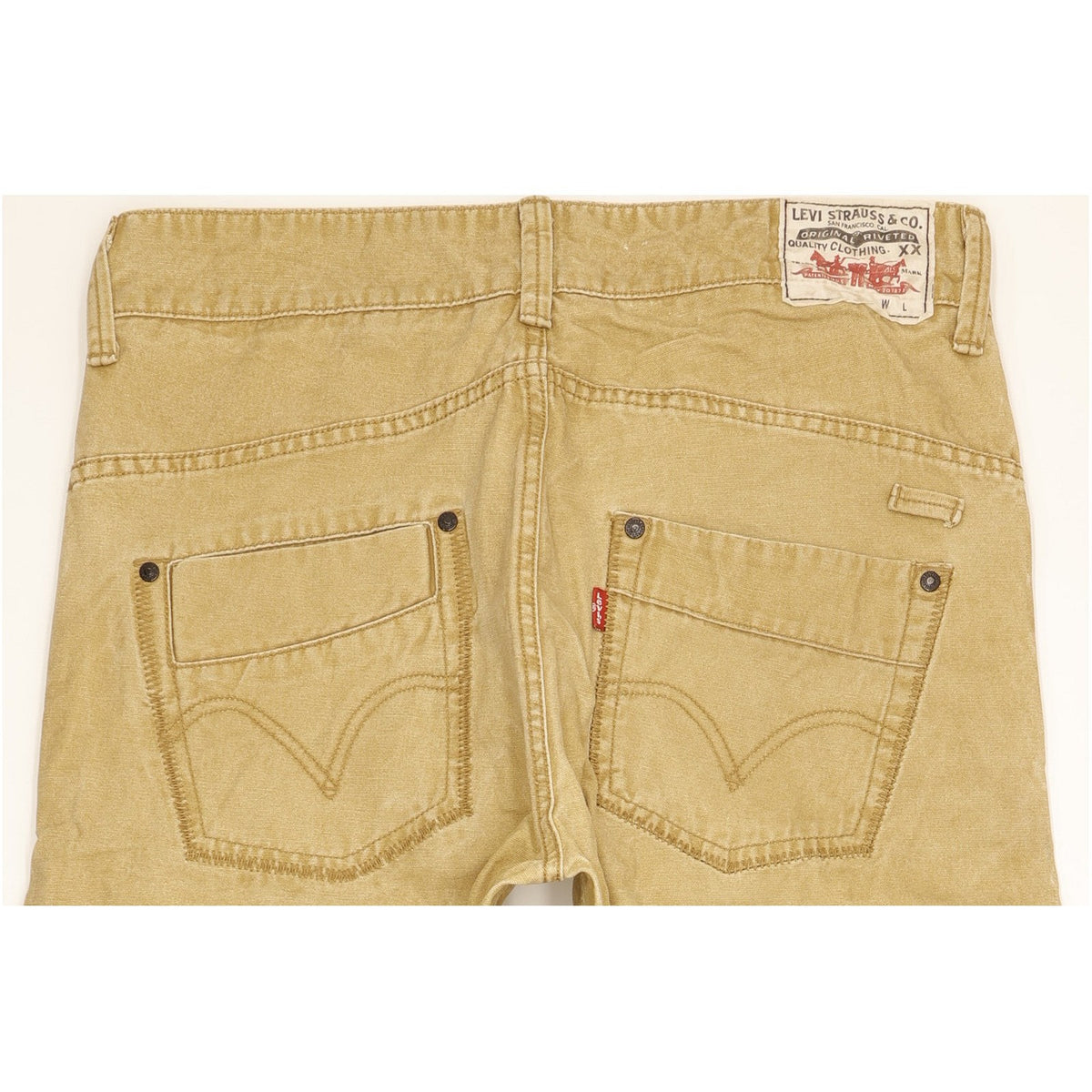 Levi's Men Beige Straight Regular Jeans W33 L32