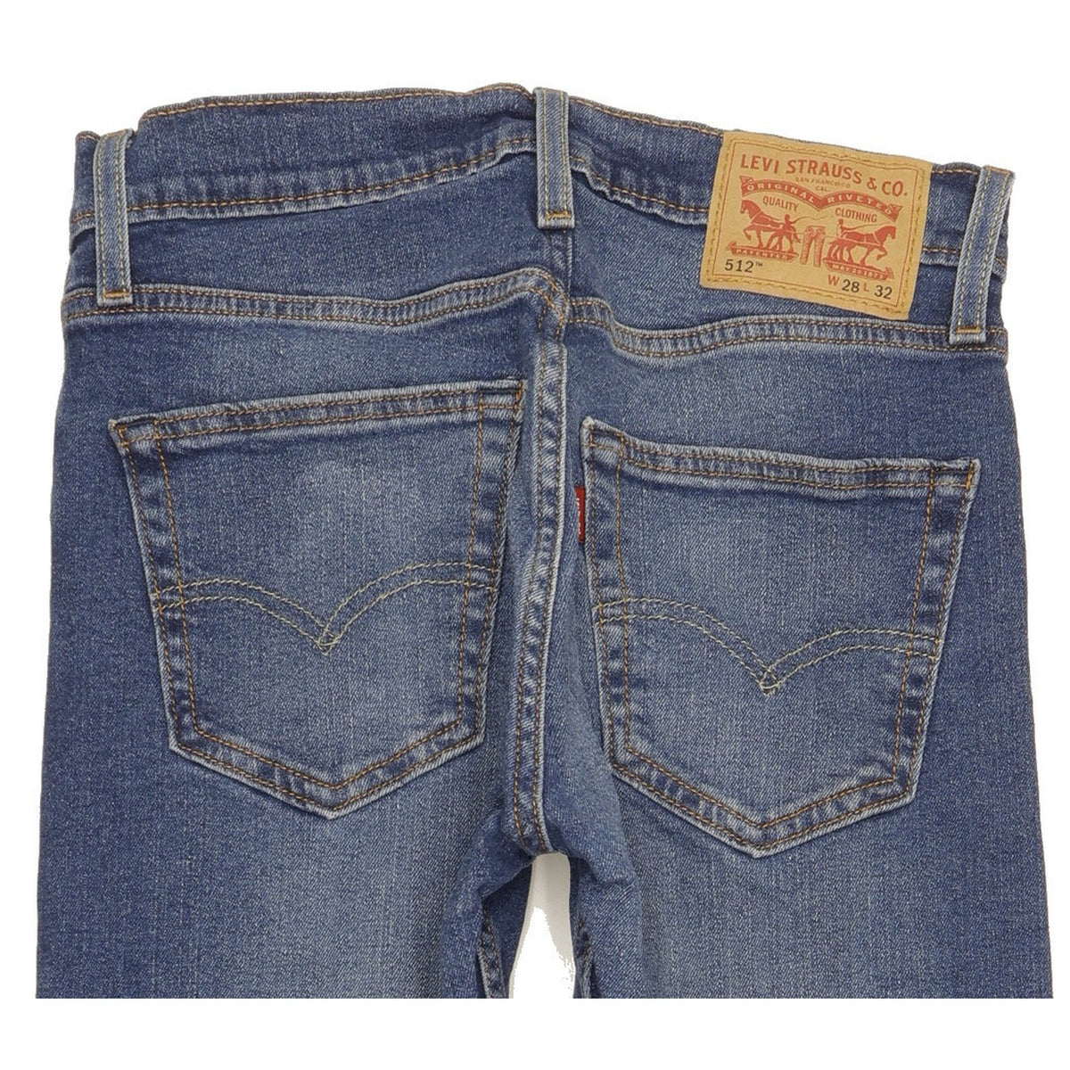 Levi's 512 Men Blue Tapered Slim Stretch Jeans W28 L31