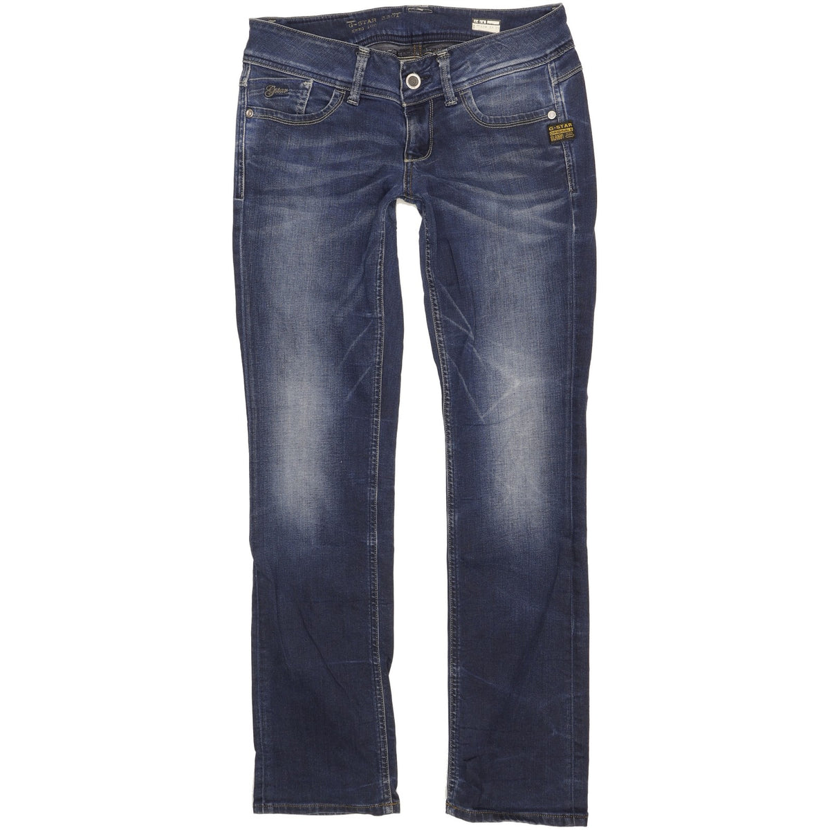 G-Star Lynn Women Blue Straight Slim Stretch Jeans W29 L31