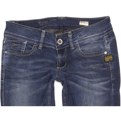 G-Star Lynn Women Blue Straight Slim Stretch Jeans W29 L31