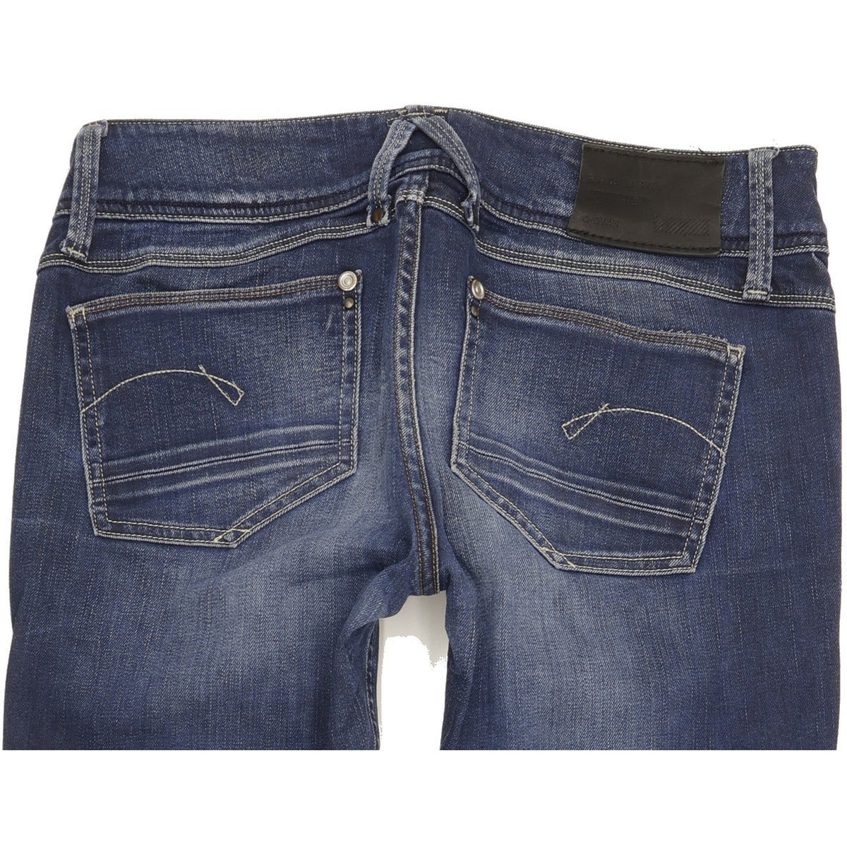 G-Star Lynn Women Blue Straight Slim Stretch Jeans W29 L31