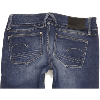 G-Star Lynn Women Blue Straight Slim Stretch Jeans W29 L31