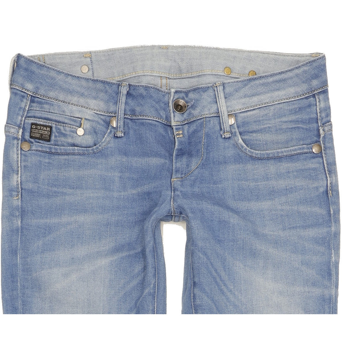 G-Star Midge Women Blue Straight Slim Stretch Jeans W29 L31