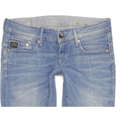 G-Star Midge Women Blue Straight Slim Stretch Jeans W29 L31