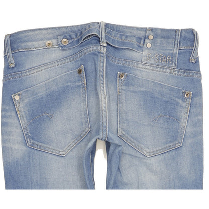 G-Star Midge Women Blue Straight Slim Stretch Jeans W29 L31