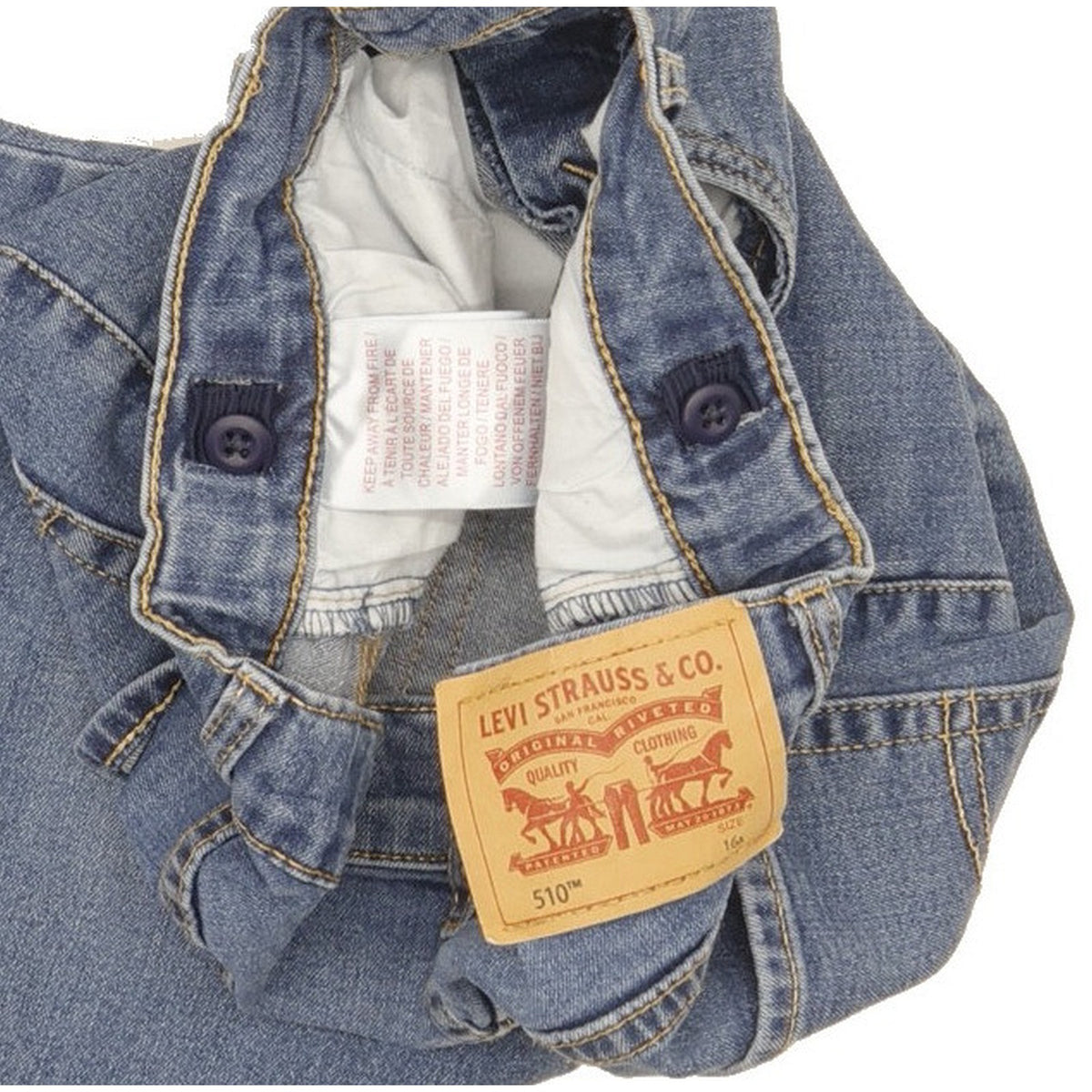 Levi's 510 Kids Blue Skinny Slim Stretch Jeans W26 L30