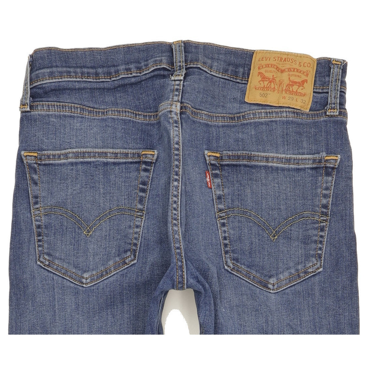 Levi's 502 Men Blue Tapered Regular Stretch Jeans W29 L31