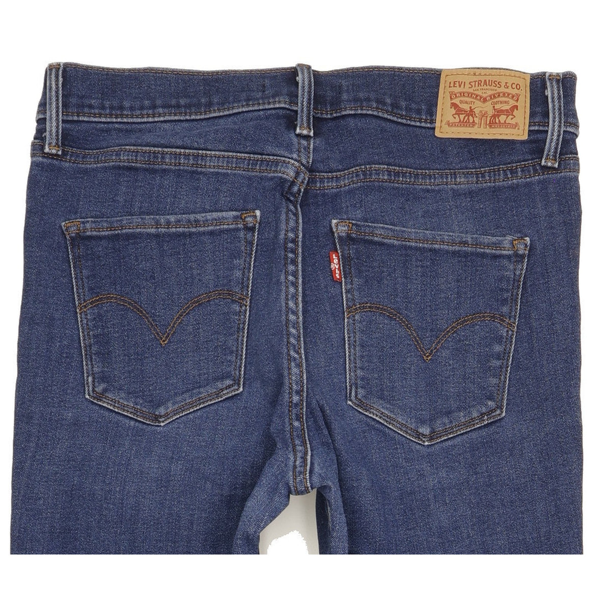 Levi's Slimming Women Blue Straight Slim Stretch Jeans W30 L31