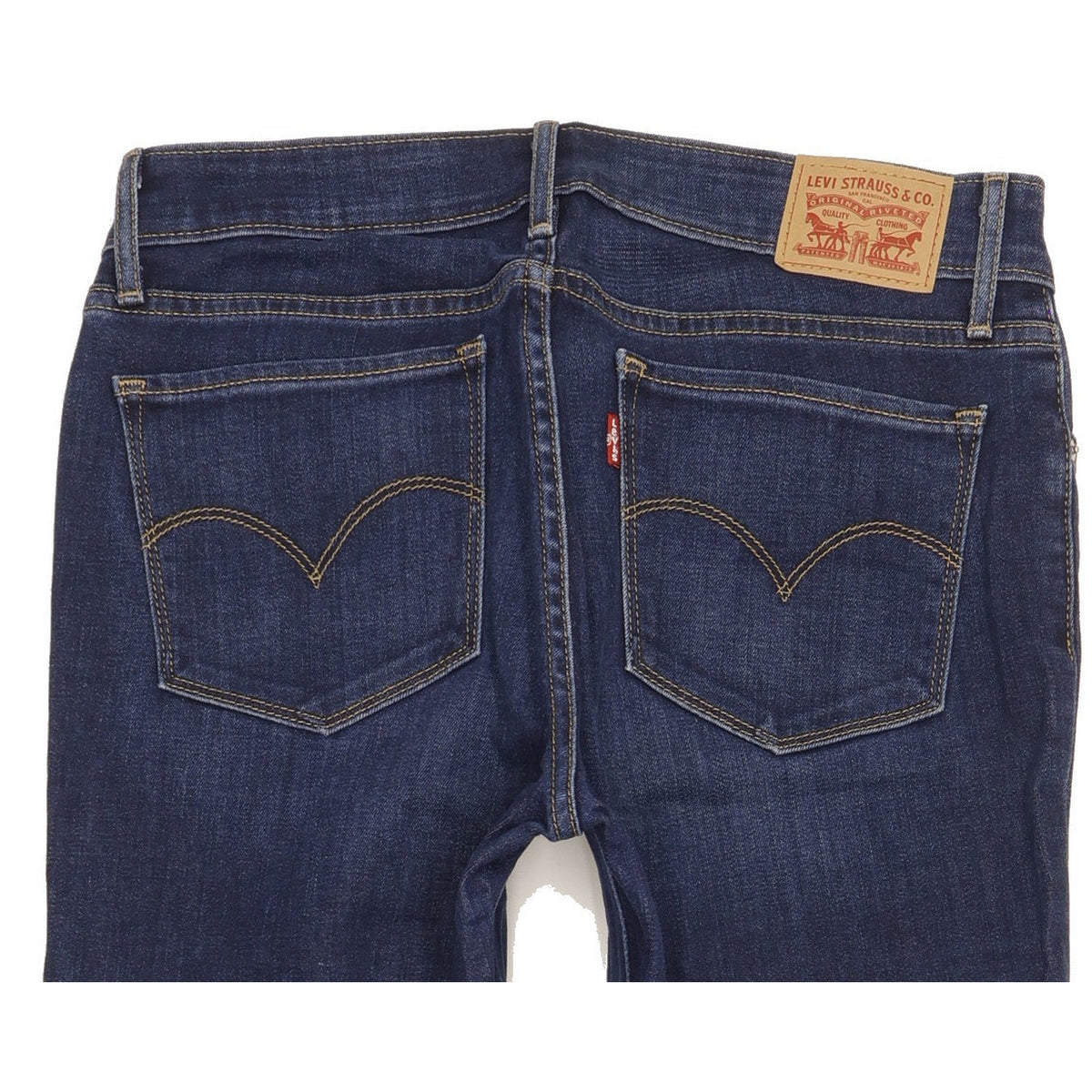 Levi's 712 Women Blue Straight Slim Stretch Jeans W29 L29